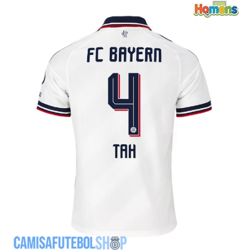 Camisa de time de futebol Bayern Munich Jonathan Tah #4 Replicas 2º Equipamento 2026-27 Manga Curta